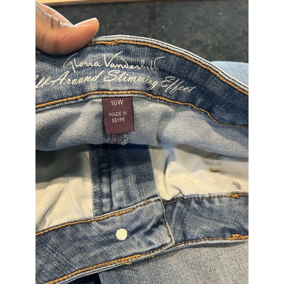 Gloria Vanderbilt Women's Plus 16W All-Around Slimming Effect Capri Jeans M - Picture 15 of 16